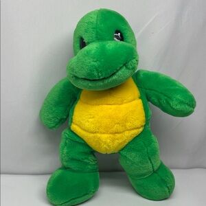 Retired!Green and Yellow Build A Bear Plush Turtle